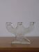 Pukeberg crystal glass candle holder "Tree" | Sweden | 1970s