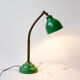 Lampe de bureau verte des années 1950