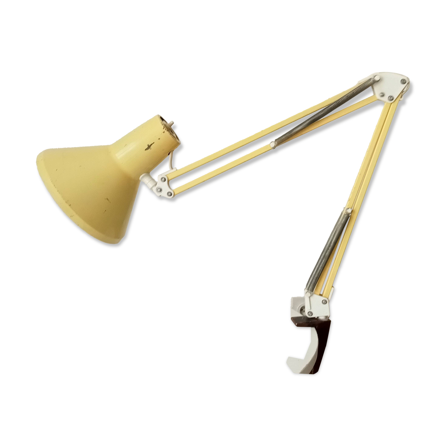 Lampe d' architecte scandinave vintage HCF Danemark pour Maxam 1968