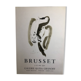 Brusset Poster Katia Granoff Gallery Paris 1972