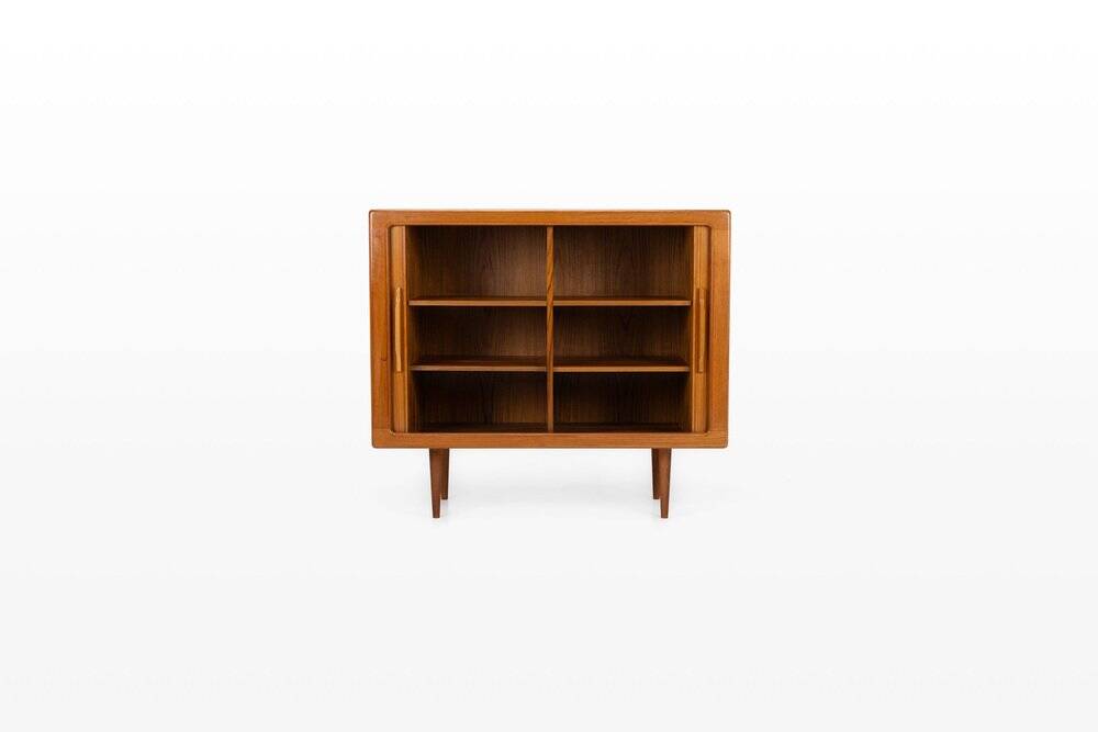 Danish teak sideboard with tambour doors, 1960s