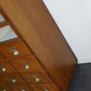 Vintage oak haberdashery shop furniture, Netherlands, 1930s