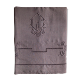 Ancient sheet in linen and cotton dyed in blueberry