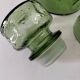 Carafe and matching tumblers in molded glass
