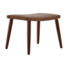 Tabouret en cuir des années 1960, Danemark