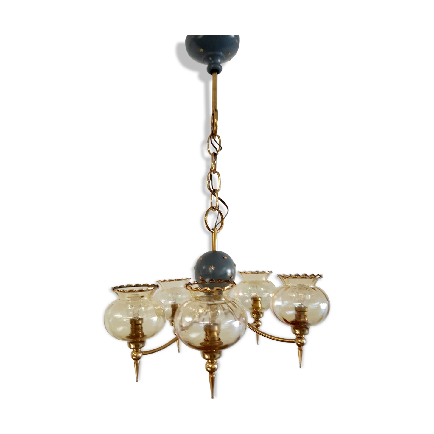 Vintage brass chandelier