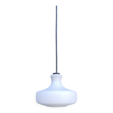 Scandinavian pendant light in white opaline glass
