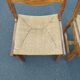 Pair of Brutalist Guillerme and Chambron Chairs in Solid Oak with Wove