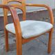 Scandinavian armchair in solid wood with armrests – 1990s