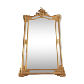 Mirror gilded with bevelled ice sheet 170x98cm