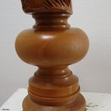Lamp horse rider chess solid wood turned vintage