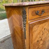 Curved secretary in Louis XV marquetry