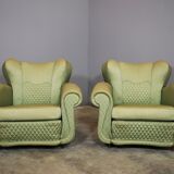 Fan chairs in the style of Polo Buffa, 50s, set of 2