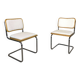 Vintage Breuer Cesca chair pair