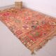 Tapis Boujaad vintage 195 x 340 cm - Tapis berbère marocain fait à la main - Tapis en laine