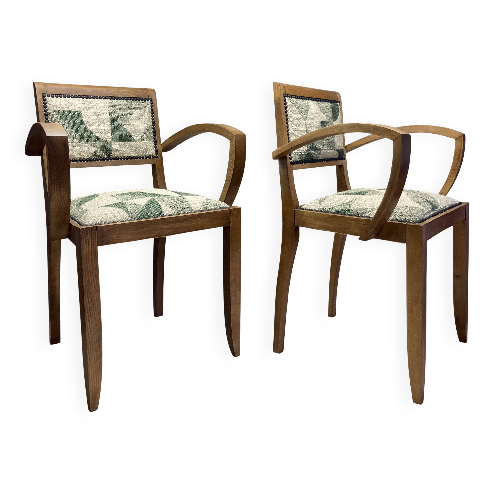 Paire de fauteuil Bridge