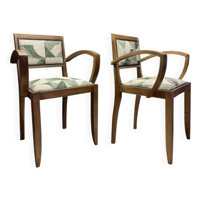 Paire de fauteuil Bridge