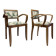Paire de fauteuil Bridge