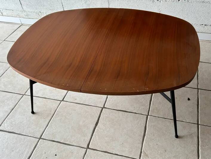 Scandinavian vintage teak evolving table