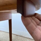 Scandinavian extendable round table in teak dia 116cm an60