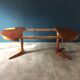 Baumann round extensible table with extensions