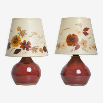 Pair of bedside lamps 1970