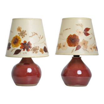 Pair of bedside lamps 1970
