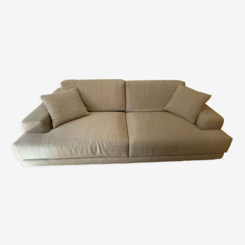 Canapé lit convertible contemporain beige design