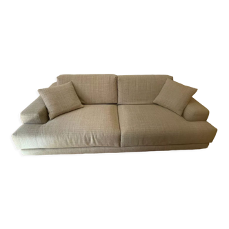 Canapé lit convertible contemporain beige design