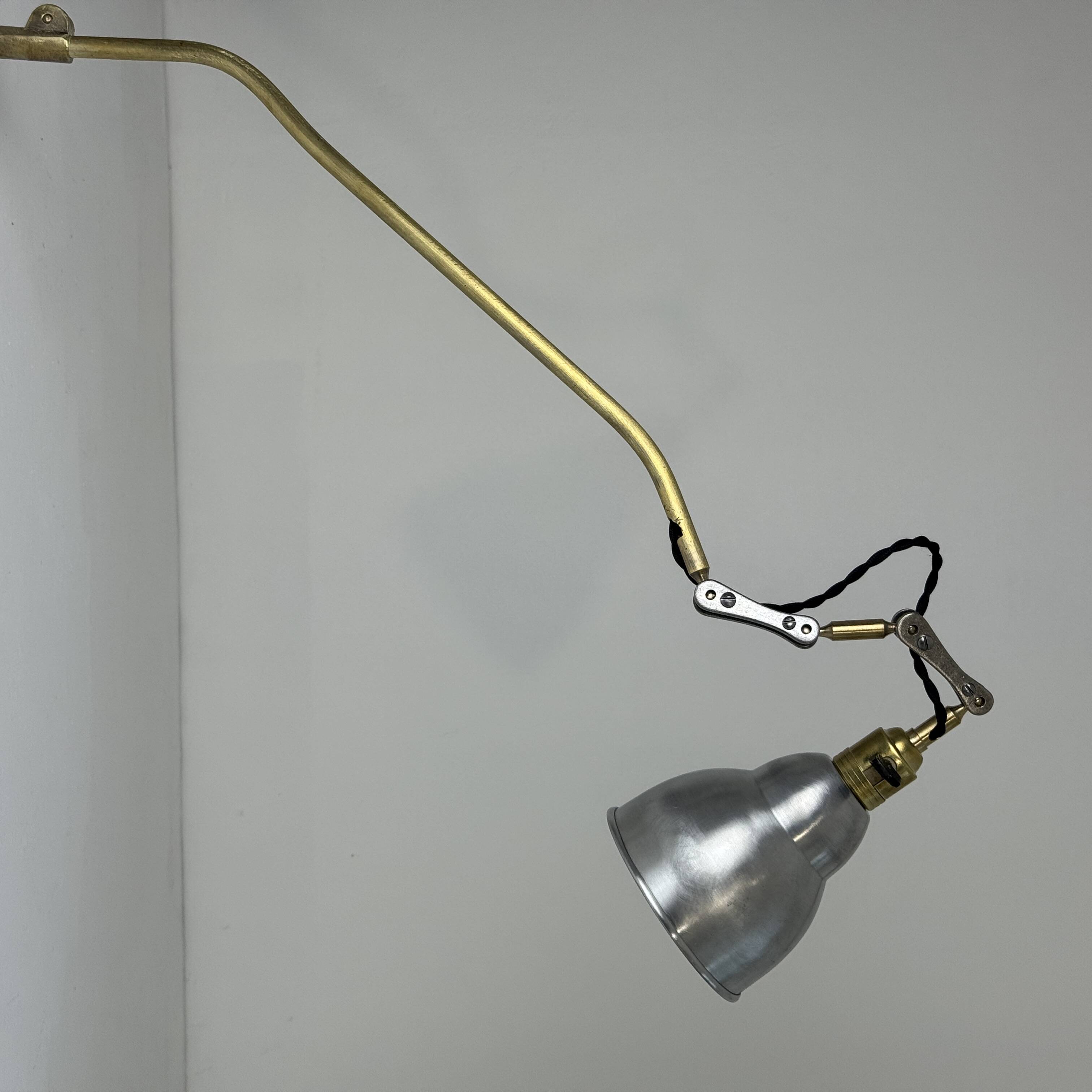 Pair of old workshop wall lights "Beunza"