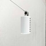 Classic white wall lamp Daphinette Italian vintage by Tommaso Cimini for Lumina, 1980s.