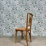 Art Nouveau chair in wood and canework