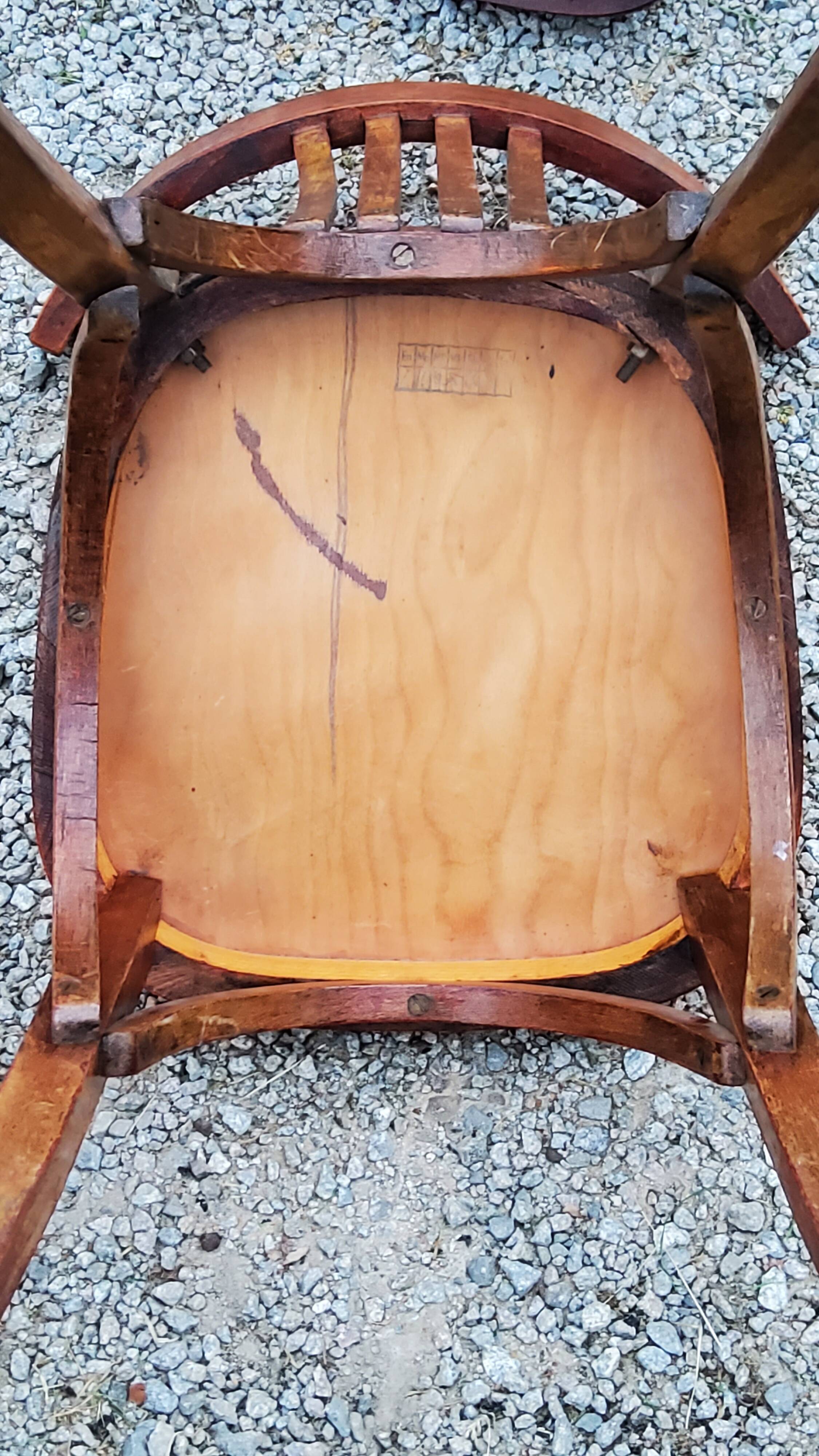 Set of 5 Stella bistro chairs from the 50s