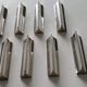 Eight Boulenger knife holders in art deco silver metal