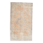 Tapis vintage turc fait main orange