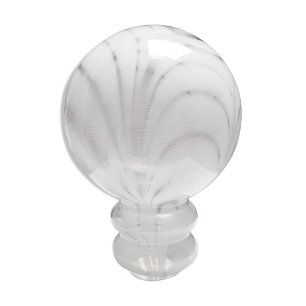 Globe de lampe italie décor marbré space age