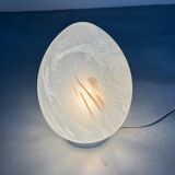 Large designer egg lamp by Vianne Verrerie from the 70s