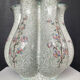 Large Italian polylobed vase by Volpi Deruta from the 1960s-70s.