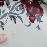 4 St Amand dinner plates with red carnation decoration
