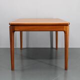 1960s Solid Teak Extendable Dining Table by Glostrup Mobelfabrik, Denmark