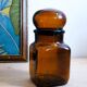 Ariel laundry apothecary style jar - amber glass