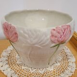 Cache-pot barbotine Pivoines