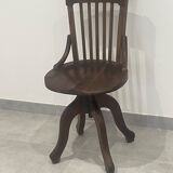 Baumann 1920 rotating office chair with adjustment screw