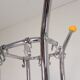 Rare chrome coat rack with colored balls, 1950s
