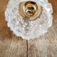 Vintage glass and gold metal sconce