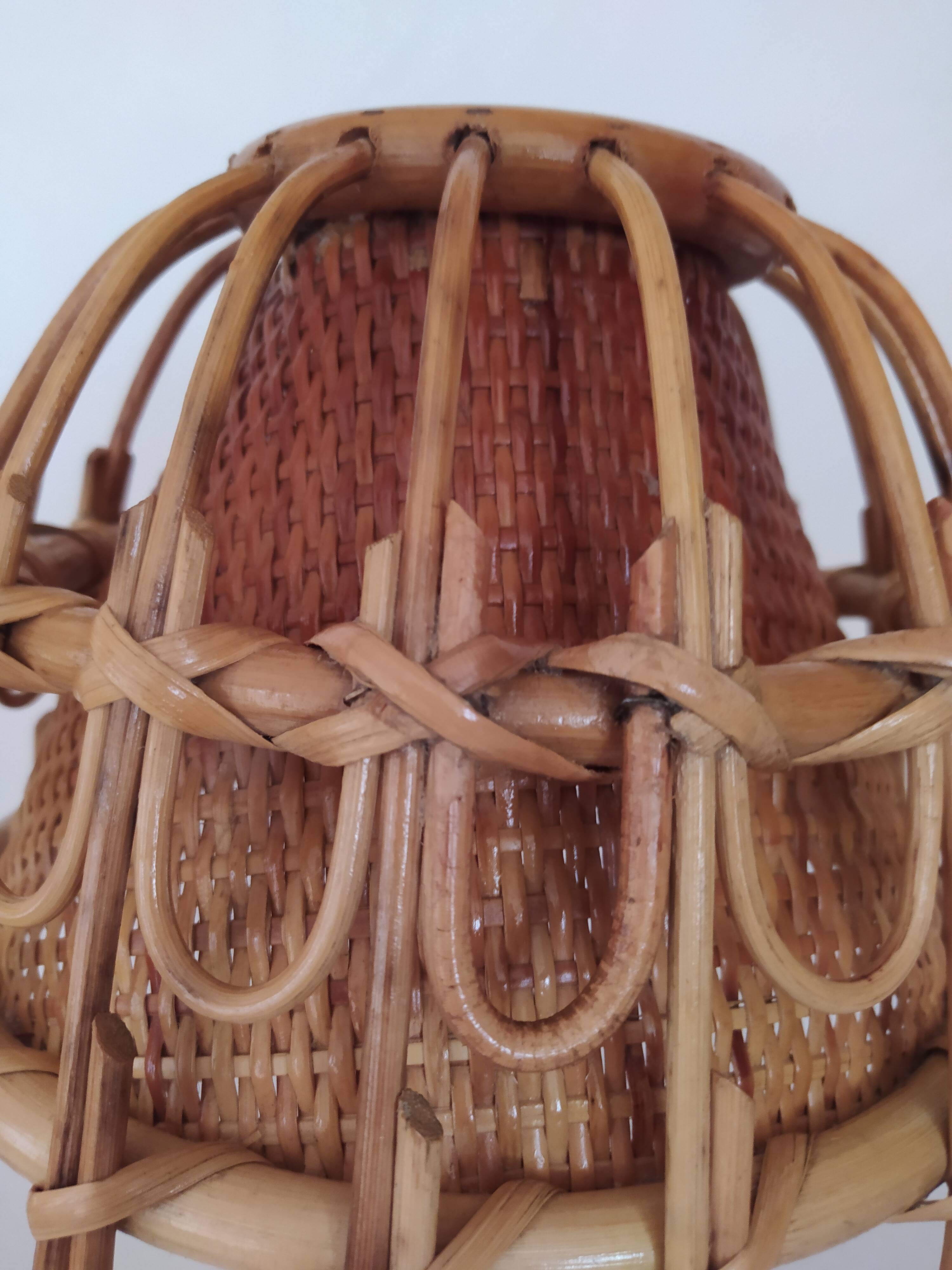 Lampes vintage en bambou