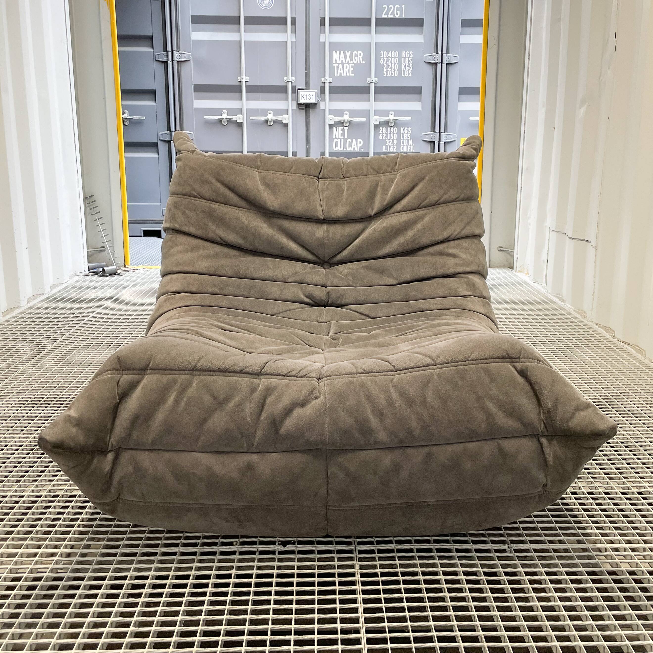 Togo Roset Line Driver in Anthracite Grey Alcantara