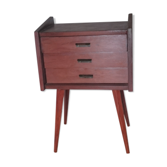 60s compas feet bedside table