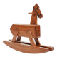 Midcentury rocking horse in oak, The Netherlands, 1950s
