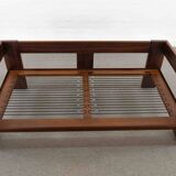 Bastiano Leather Sofa in Black by Tobia Scarpa for Gavina / Knoll